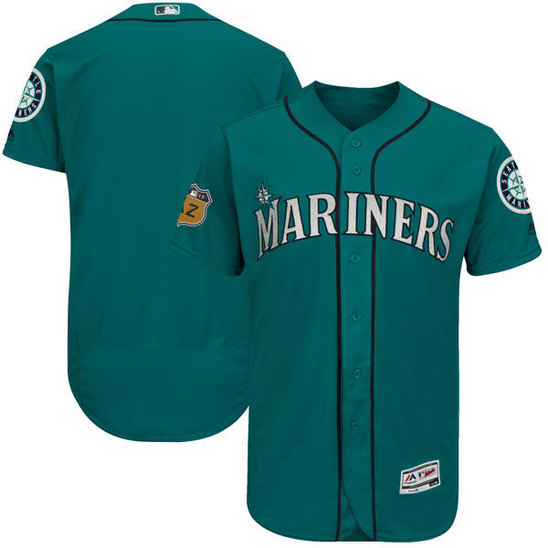 2017 MLB Seattle Mariners Blank Green Jerseys->texas rangers->MLB Jersey